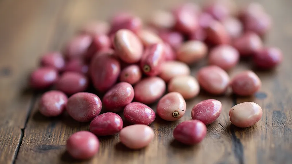 Assortment of heirloom bean varieties