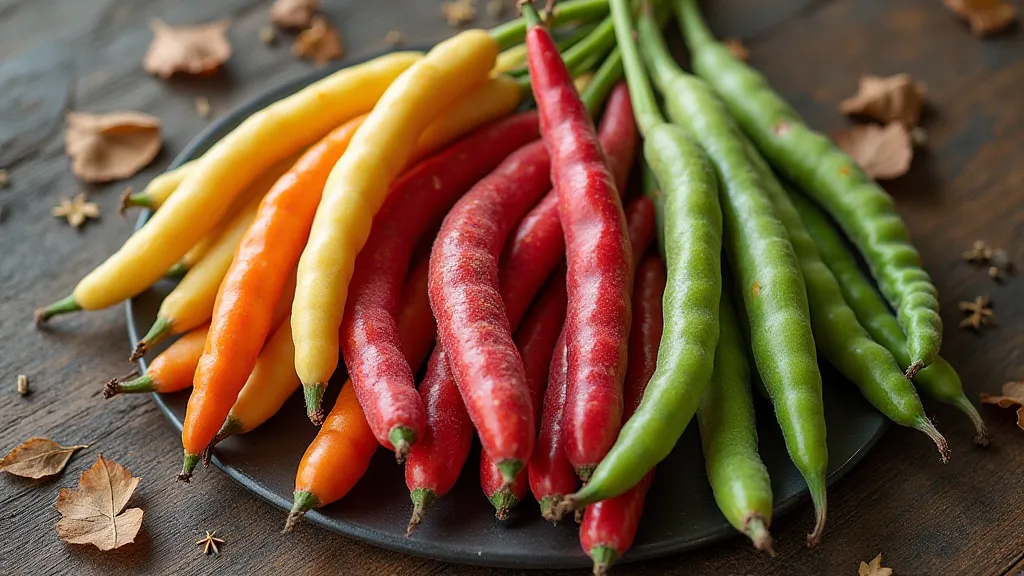 Collection of heirloom bean pods