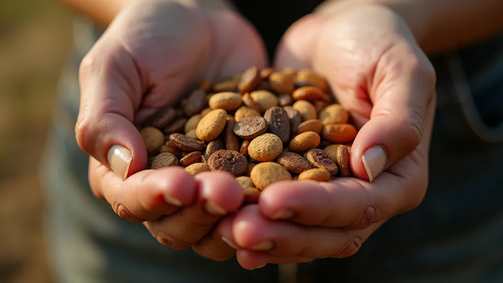 Heirloom Beans in Hand