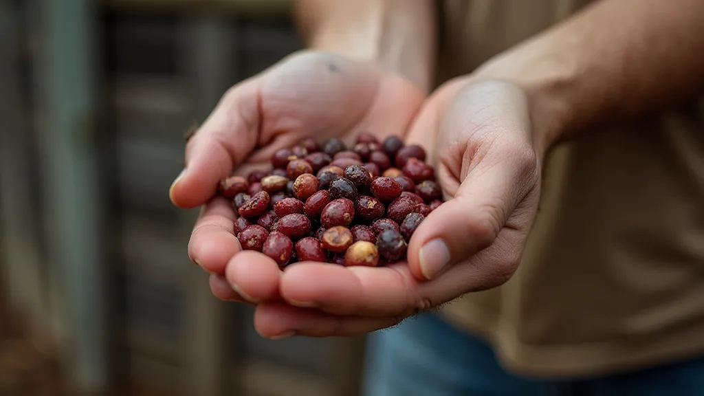 Heirloom beans in hand