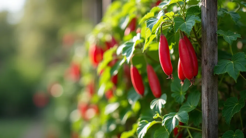 Scarlet Runner bean flower close-up